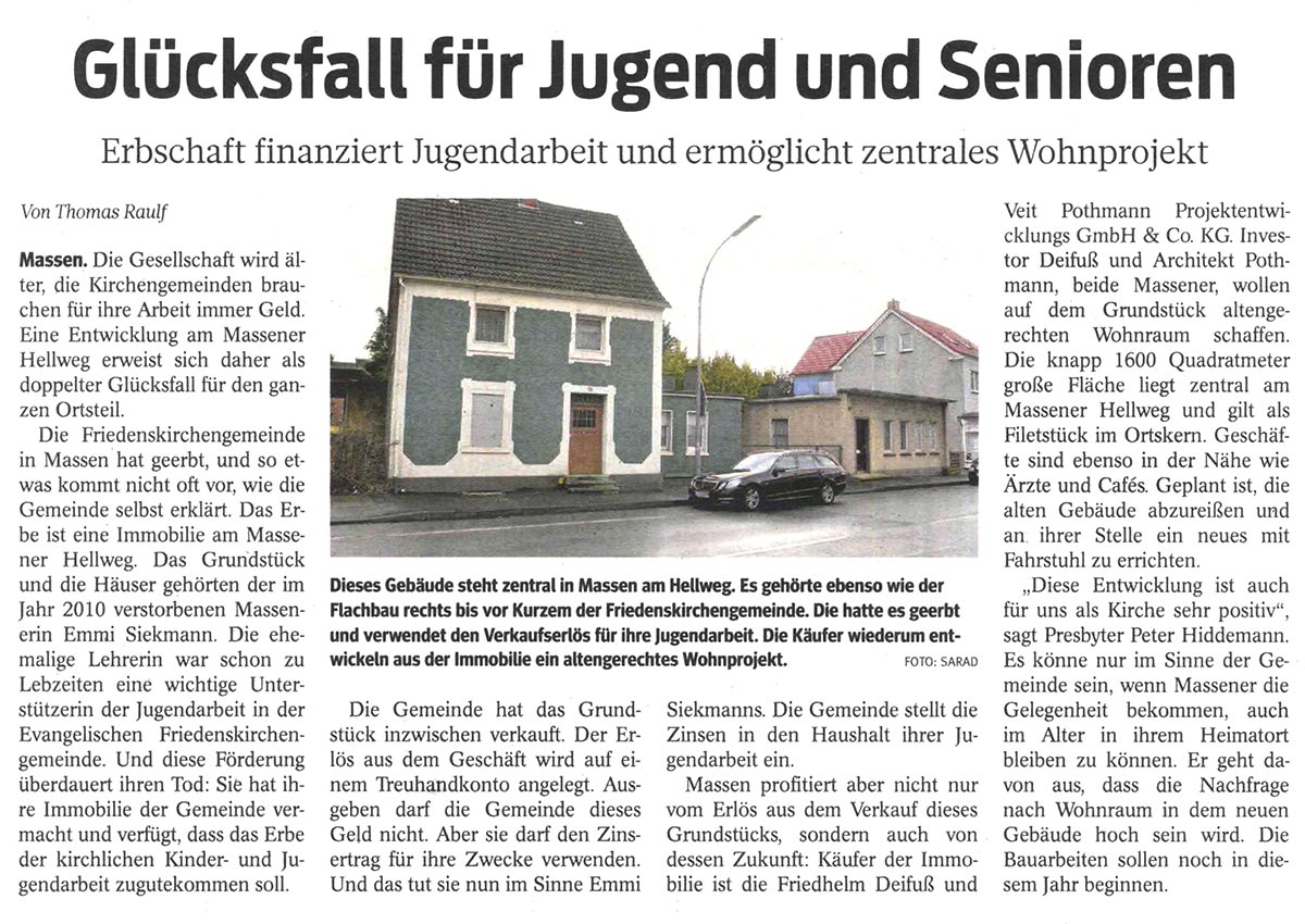 Zeitungsartikel groß